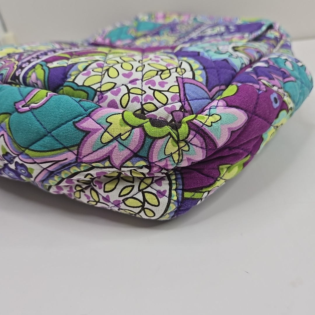 Vera Bradley Quilted Heather Purple Paisley Medium Backpack  display picture 1