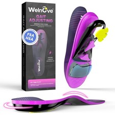 Welnove Running Insoles for Men  Women M:Women 8.5-9.5 Men 7-7.5, Purple