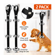 2 Pack Dog Doorbells for Potty Training Adjustable Puppy Dog Bells Hanging