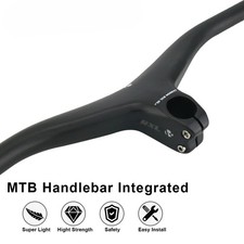 Manubrio e stelo rialzo integrato carbonio mtb 28,6mm -17 gradi 760/780/800mm