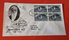 100th Anniversary Of The Homestead Act 1962 First Day Cover Stamp