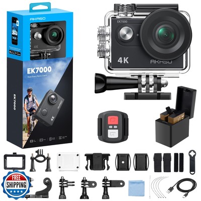 AKASO EK7000 4K30fps Action Camera - 131ft Waterproof Camera with