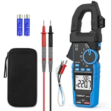 Digital Clamp Meter Multimeter - TEMIRUP Auto-ranging 6000 Counts Amp Voltage...