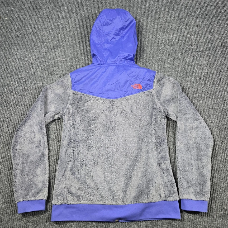 North Face Jacket Womens Small Gray Purple Oso Hoodie Fleece Full Zip Outdoors - Image 3 of 4