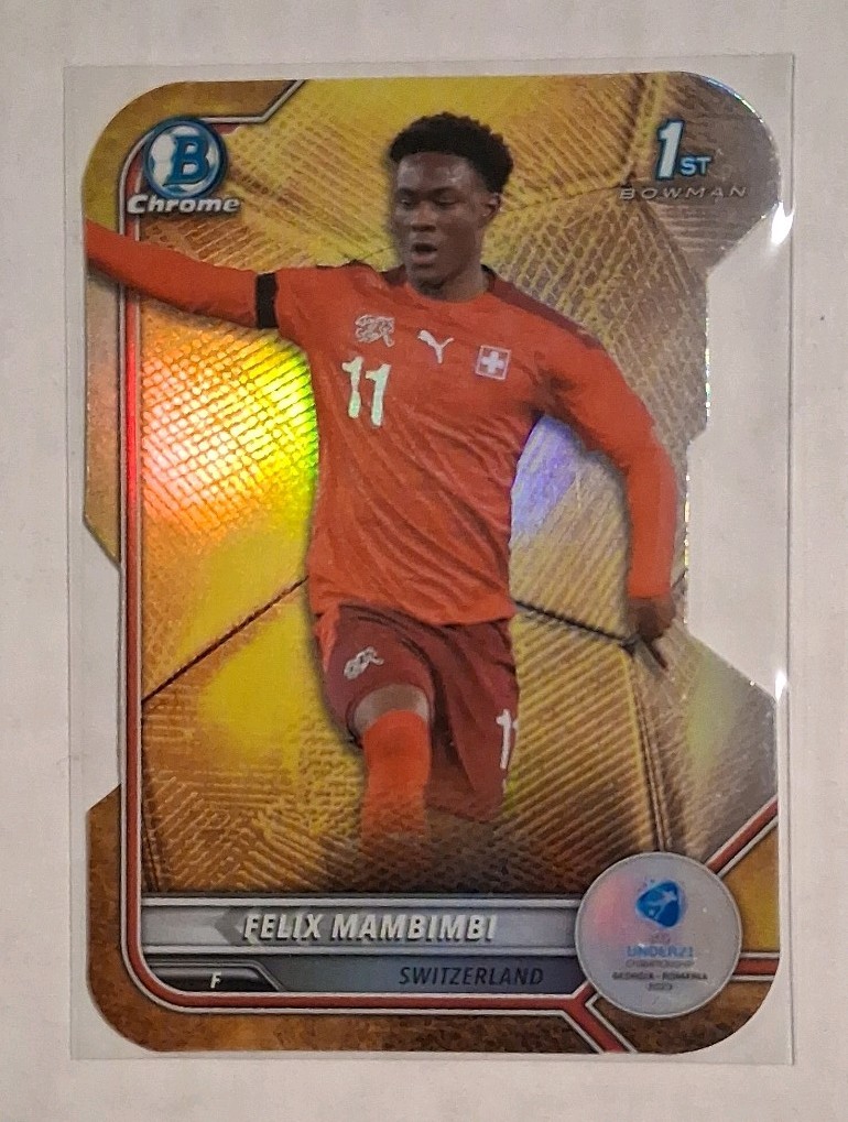 2022 Bowman Chrome Road to UEFA U21 Golden Ball Die Cut SSP Felix