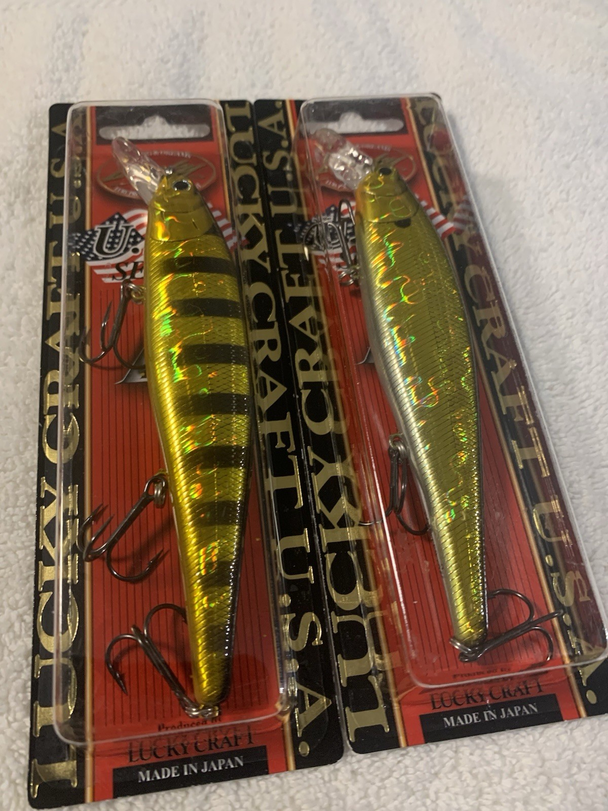 (LOT OF 2) LUCKY CRAFT POINTER 128SP 1oz.  MULTIPLE COLORS NIP 128 SP