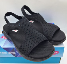 Skechers Womens Flex Appeal 2.0 Start Up Sport Breathable Foam Black Size 8