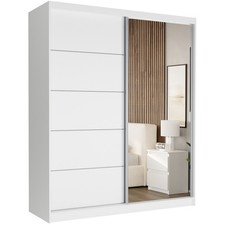 Sliding Door Wardrobe 100/120/150/180/200/250 cm with Mirror