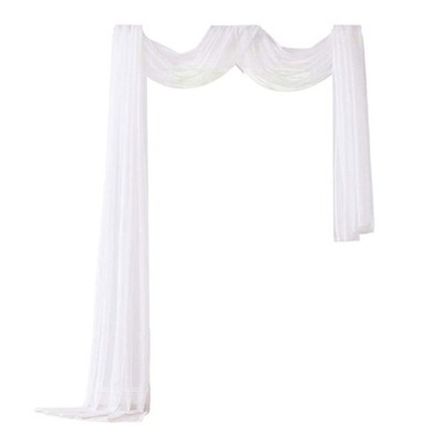 Arch Drape Curtain Wedding Ceremony Decoration Backdrop Setting Tulle Drapery