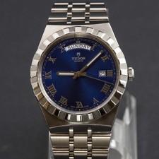 Tudor Royal 41mm Blue Dial Day Date Automatic Steel Watch 28600 Full Set