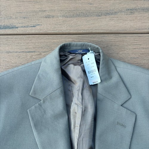 Brooks Brothers 346 Blazer Mens 38S Gray 2 Button Sport Jacket Wool Stretch - Picture 2 of 12