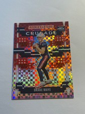Drake Maye 2024 Panini Rookies & Stars Crusade Rookie RC Red Plaid #C-DME