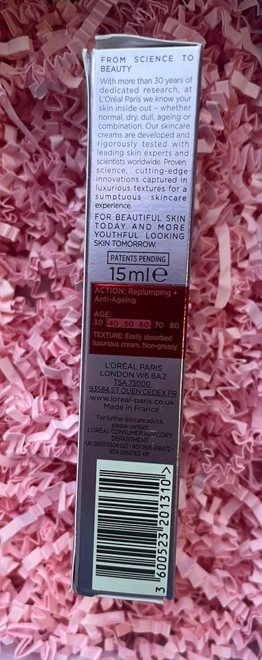 L’Oréal Paris Revitalift Filler REPLUMPING Eye ANTI-AGEING CARE 15 ml - Image 3 of 4