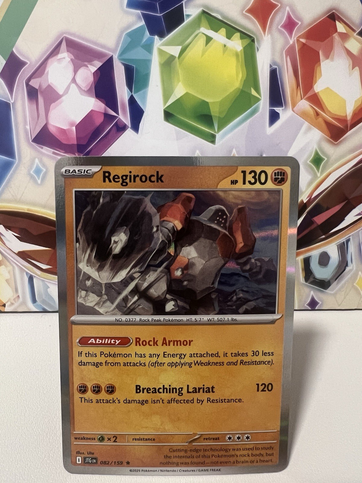 Regirock 082/159 Holo Rare Journey Together Pokemon S&V NM