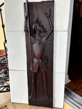 Antique wooden panel