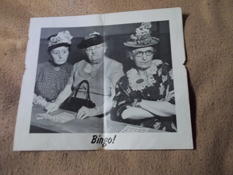 Copy from  Print Ad Chicago Show Printing Co. Advertising Grouchy Bingo Ladies