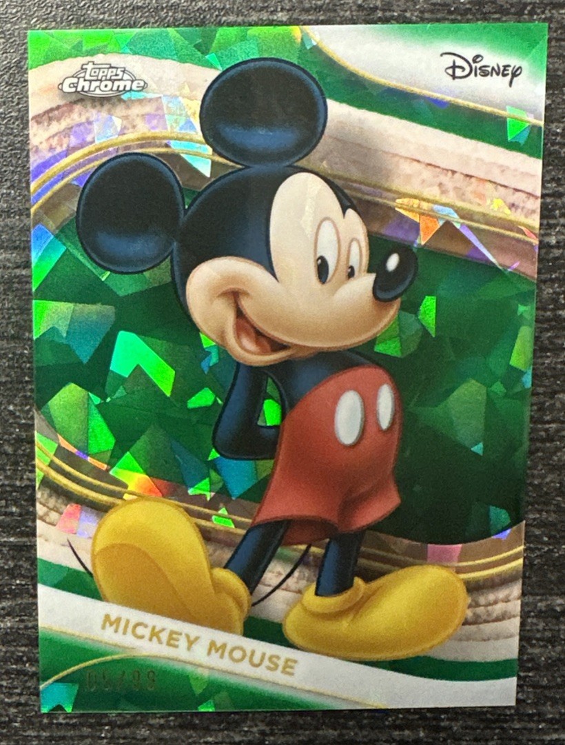 Mickey Mouse 2025 Topps Chrome Disney #1 Blue Mini Diamonds