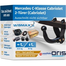 ANHÄNGERKUPPLUNG für Mercedes C-Klasse Cabriolet A205 starr ORIS +13 E-Satz SPEZ