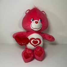Care Bears All My Heart Bear 2005 Pink Plush I Love You Valentine 8 inch Toy