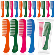 60 Pcs Combs in Bulk Individually Wrapped, 4 Color Pocket Hair Combs Set for Wom