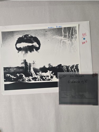 Atomic Explosion Upshot Knothole Grable Navy Photographer Estate Negative