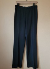 Moschino Women's Wide Straight Leg Black Dress Pants Size 8 Made In Italy