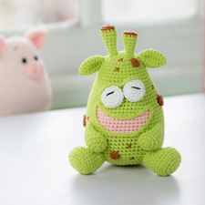 Handmade Amigurumi Funny Giraffe Plush, Crochet Jungle Animal for Children