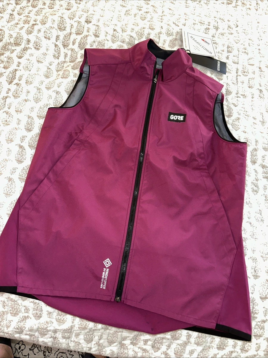 Gilet Bodywarmer GORE BIKE WEAR Femme – Taille M, Rouge, Coupe-vent, Doublé Polaire