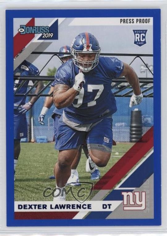 2019 Panini Donruss Rookies Press Proof Blue Dexter Lawrence #257 n1u