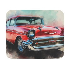1957 Chevy Car Mouse Pad, Classic Car Gift, Car Desk Mat, Car Lover Office