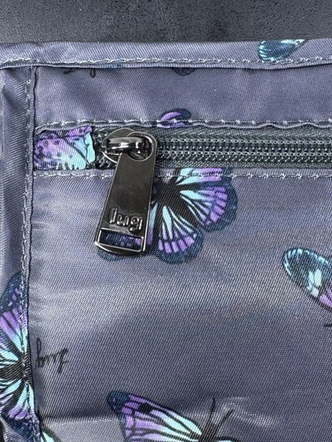 Lug Parasail Kosmetik Make Up Reise Organizer Wasserdicht Gefüttert Schmetterling Grau - Bild 7 von 11
