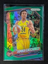 2025 Panini Prizm WNBA Green Prizm #60 Tamika Catchings Indiana Fever