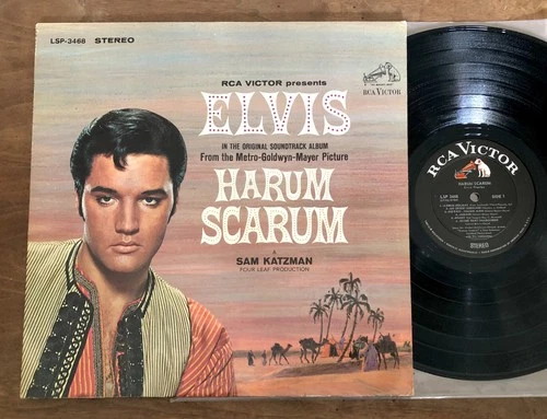 ELVIS PRESLEY ~ HARUM SCARUM / RCA LSP-3468 STEREO 1965 LP w/ INNER PHOTO