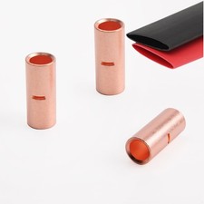 8 PCS 1 Gauge Non Insulated Butt Connectors 1 AWG Uninsulated Butt Splice Con...