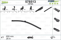 1X Valeo 578513 Wischblatt FüR Opel Vauxhall Fiat Volvo Alfa Romeo
