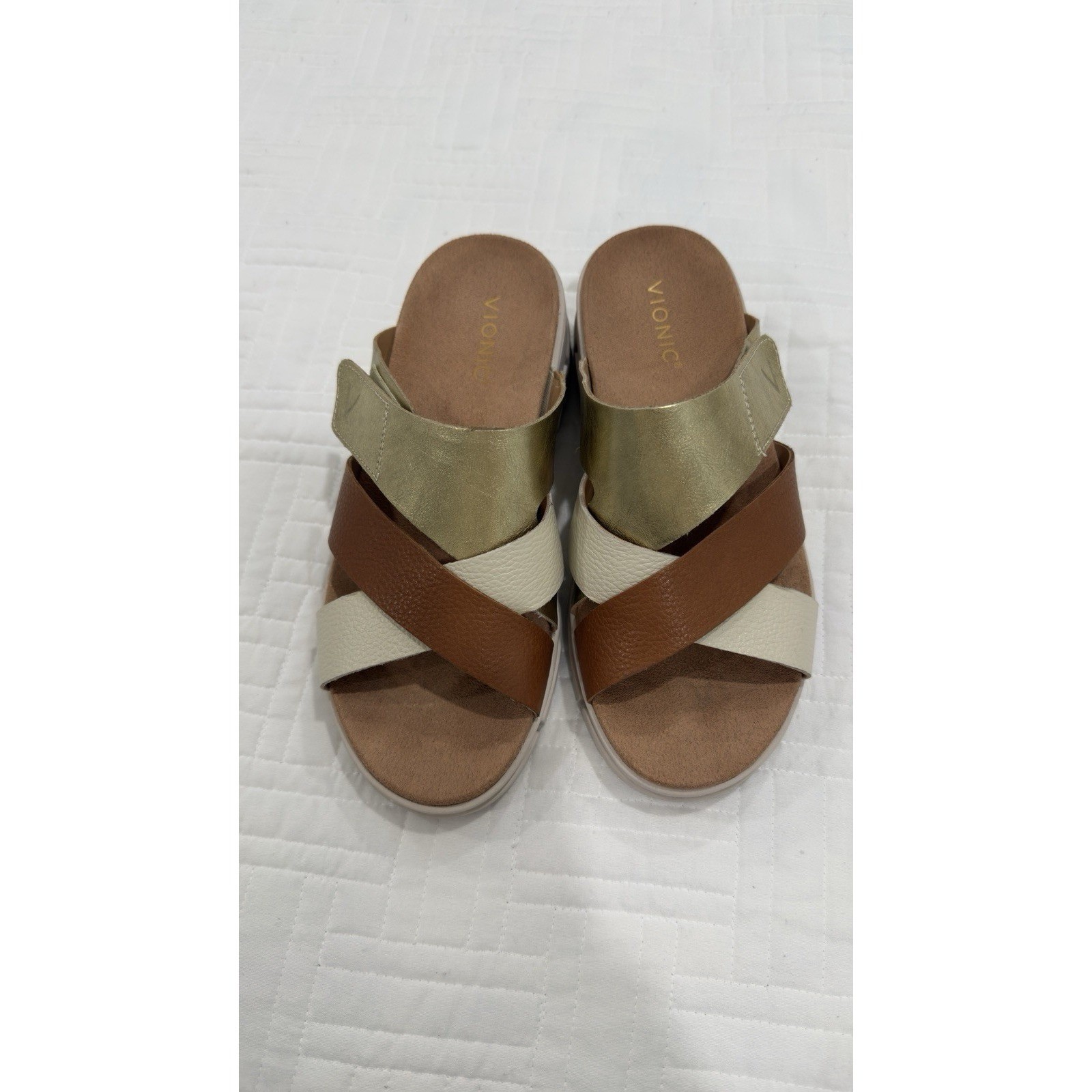 Vionic Uptown Sunset multicolor leather platform … - image 2