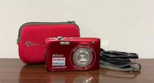 Fotocamera Nikon Coolpix S3100 Rossa 14 MP 5X Fotocamera Digitale Compatta