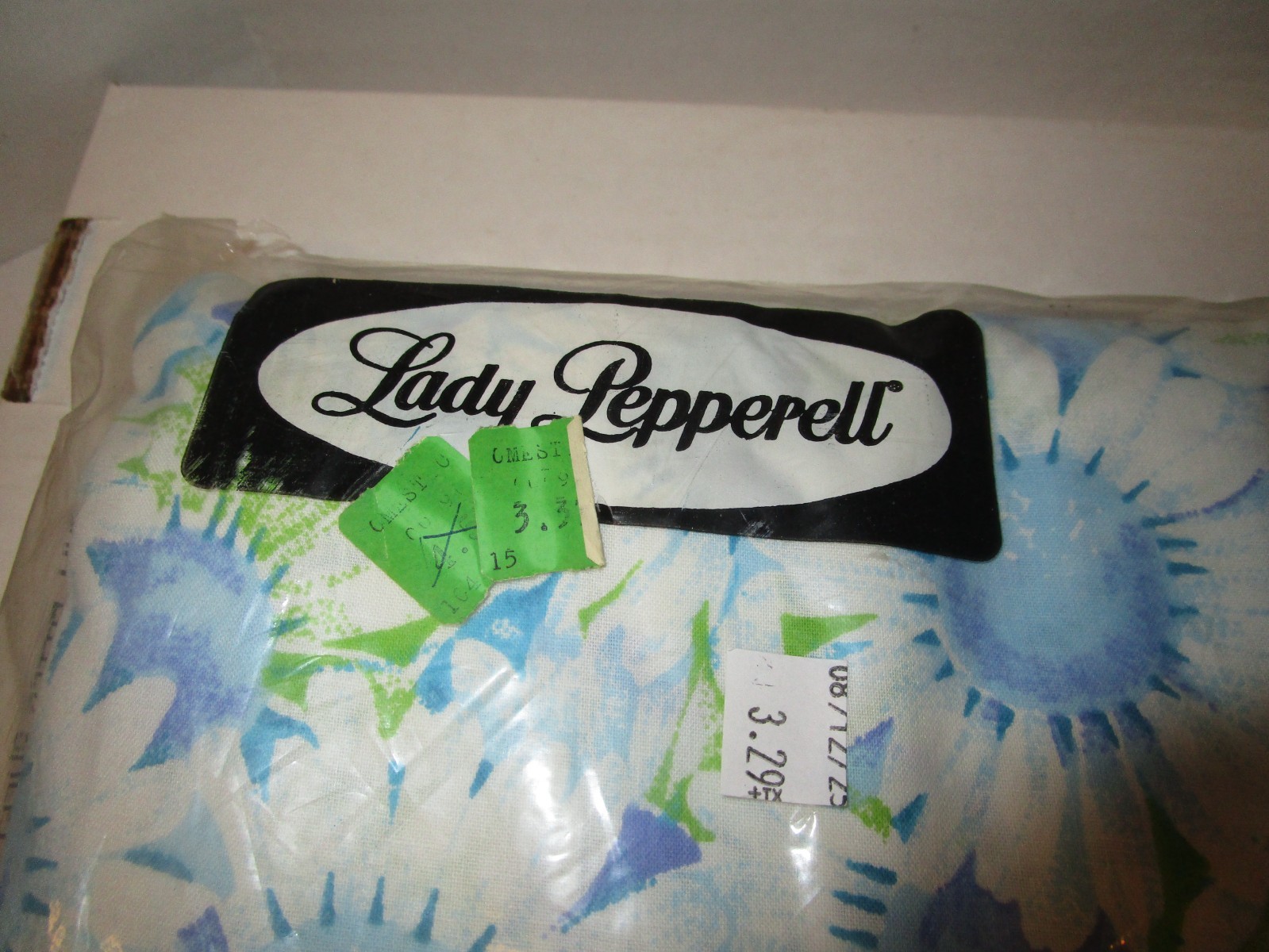 Vtg Lady Pepperell One Full Fitted Floral Sheet No-Iron Muslin 54x75 NOS