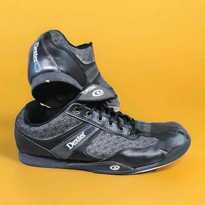 Dexter Bowling Shoes Men's 9M Black Leather Graphics - Read!