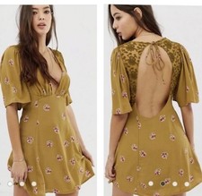 free people dress  S Mochingbird Embroidered size 4 lace boho festival summer