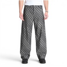 Pantalones de mezclilla Firebird talla 38x31 calce suelto monograma Adidas originales raros