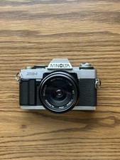 Minolta XG-1 35mm SLR Film Camera w/ 28mm 2.8 Lens Untested