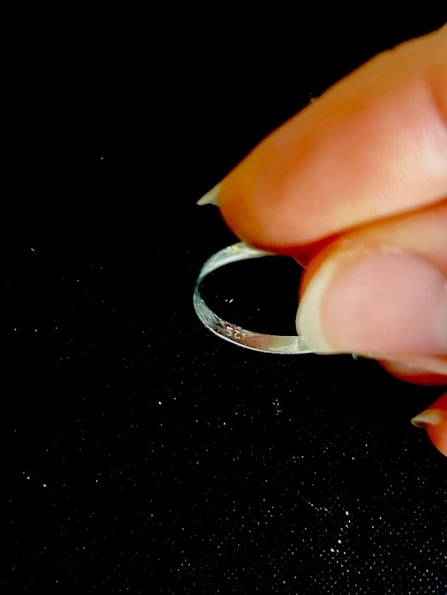 925 Silber Vintage Ring mit Smaragd? Jadeit? Handarbeit Unikat Schmuckstück - Bild 4 von 4
