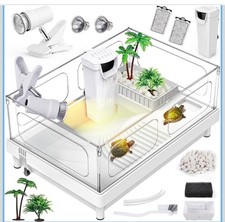 Ecological Turtle Tank Kit Acrylic Kit w/ Light, Filter  Basking Platform NEW 