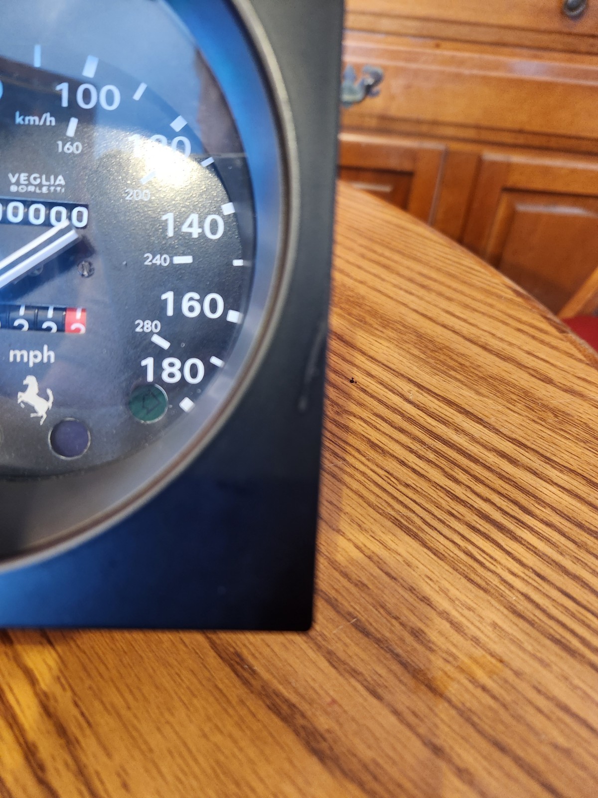 Gennuine Ferrari 365 GTC/4 Veglia Borletti Speedometer MPH  / KPH - NOS