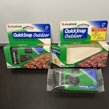 Fujifilm QuickSnap 35mm Outdoor Camera 2004 27 exp New Sealed lot of 2 Xtra 800