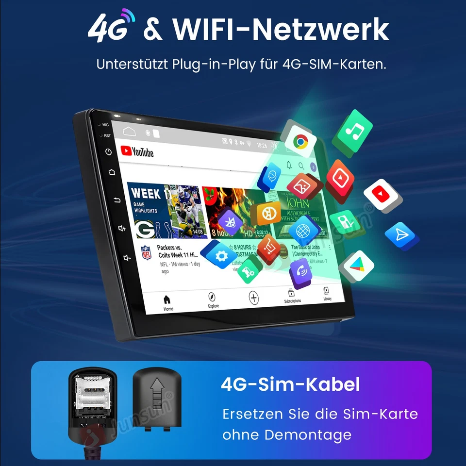 Für Mercedes C Class W204 S204 Android 13 Carplay Autoradio GPS NAVI SWC FM DAB+ - Bild 4 von 4