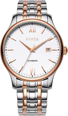 Sleek 40mm Men's Automatic Watch with Date & Stainless Steel Band