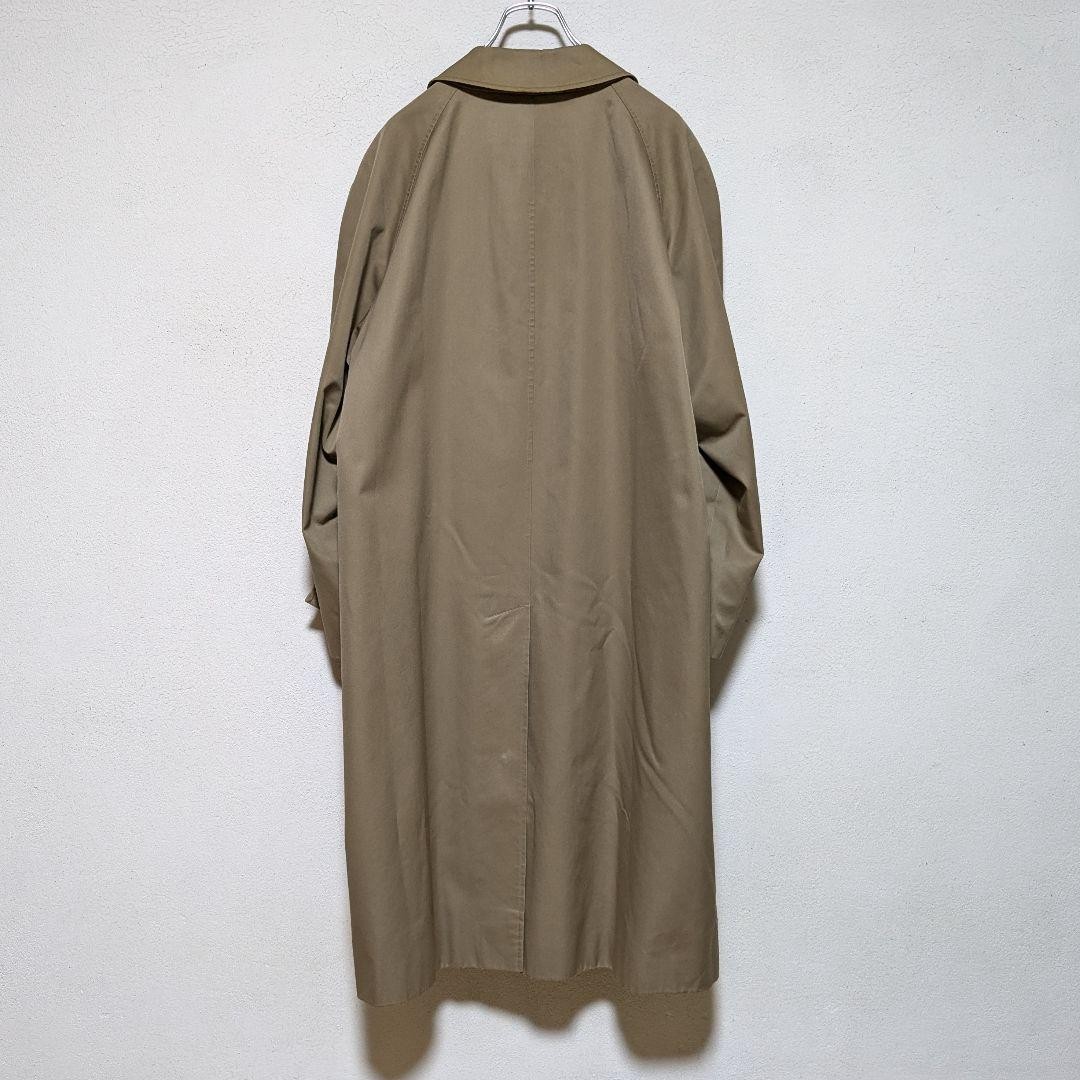 Burberrys Vintage Balmacaan Coat Made in England Nova Check Beige Mens Size M thumbnail 3