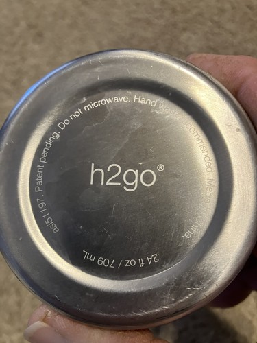 24 Unzen Einfache Matt Weiß H2G Isolierte Stahl Wasserflasche für Heiße Kalte Getränke - Bild 6 von 12